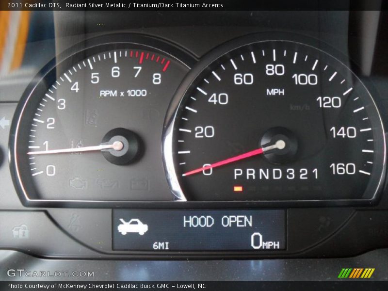Radiant Silver Metallic / Titanium/Dark Titanium Accents 2011 Cadillac DTS