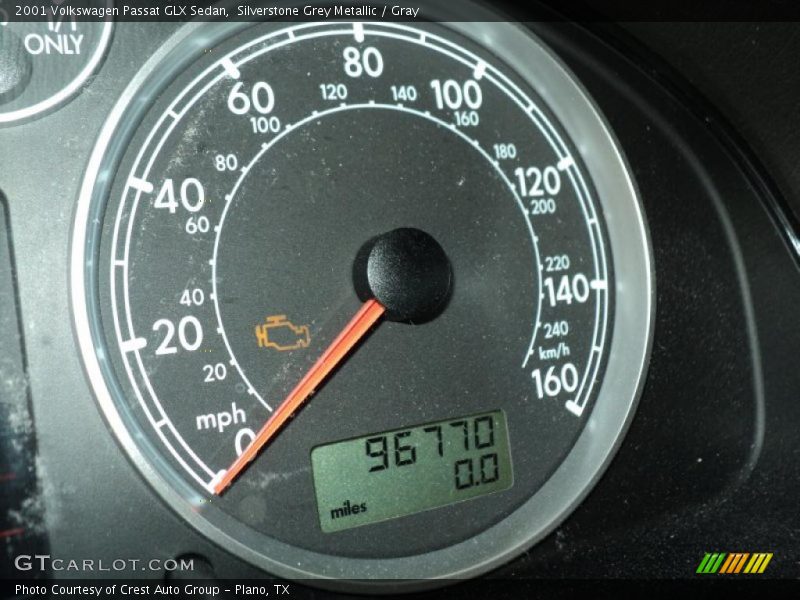 Silverstone Grey Metallic / Gray 2001 Volkswagen Passat GLX Sedan