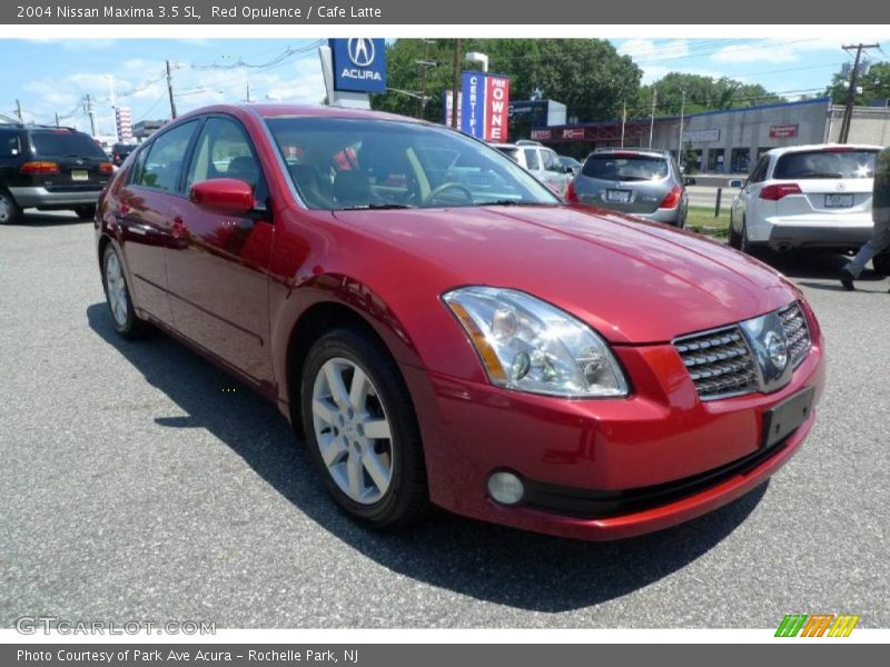 Red Opulence / Cafe Latte 2004 Nissan Maxima 3.5 SL