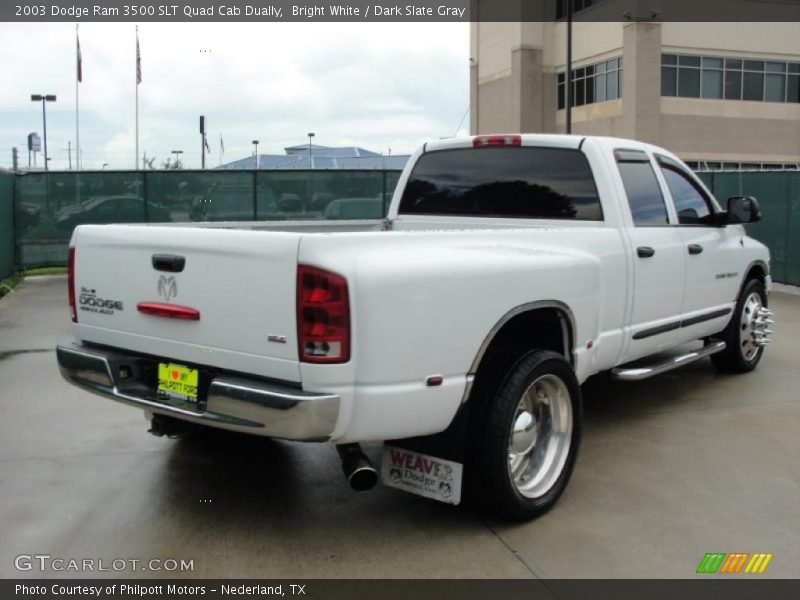 Bright White / Dark Slate Gray 2003 Dodge Ram 3500 SLT Quad Cab Dually