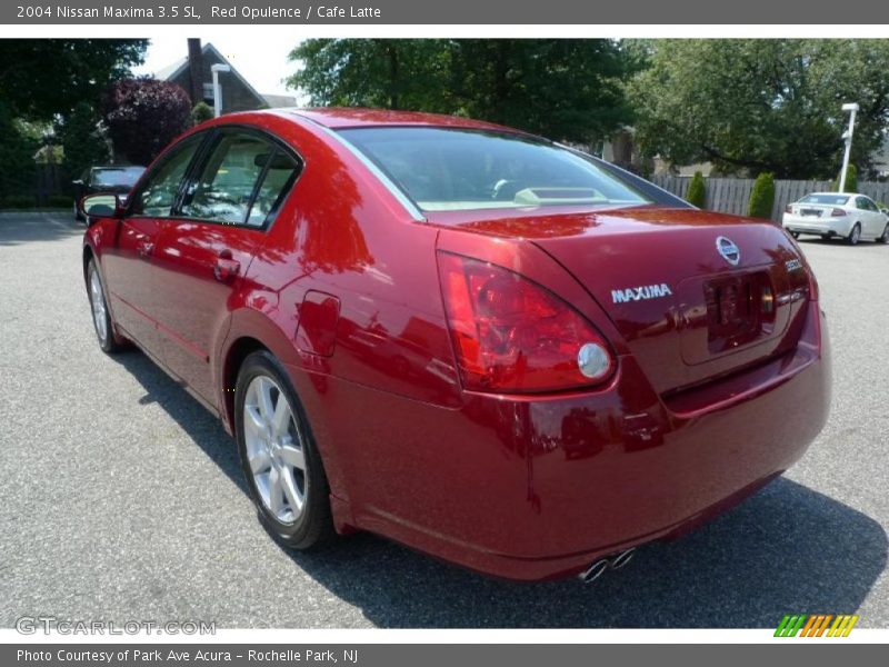 Red Opulence / Cafe Latte 2004 Nissan Maxima 3.5 SL