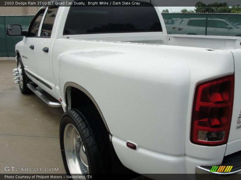 Bright White / Dark Slate Gray 2003 Dodge Ram 3500 SLT Quad Cab Dually