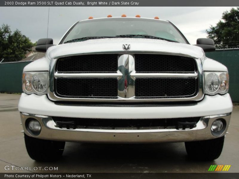 Bright White / Dark Slate Gray 2003 Dodge Ram 3500 SLT Quad Cab Dually