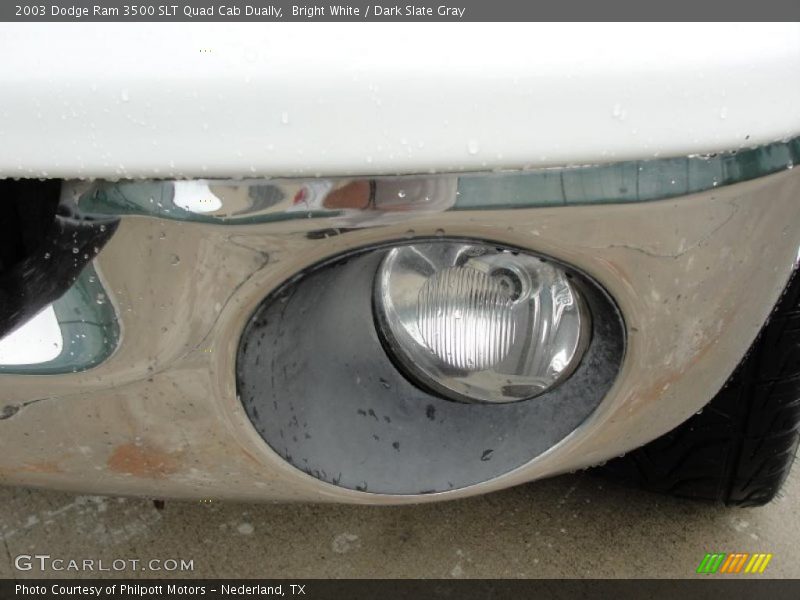 Bright White / Dark Slate Gray 2003 Dodge Ram 3500 SLT Quad Cab Dually