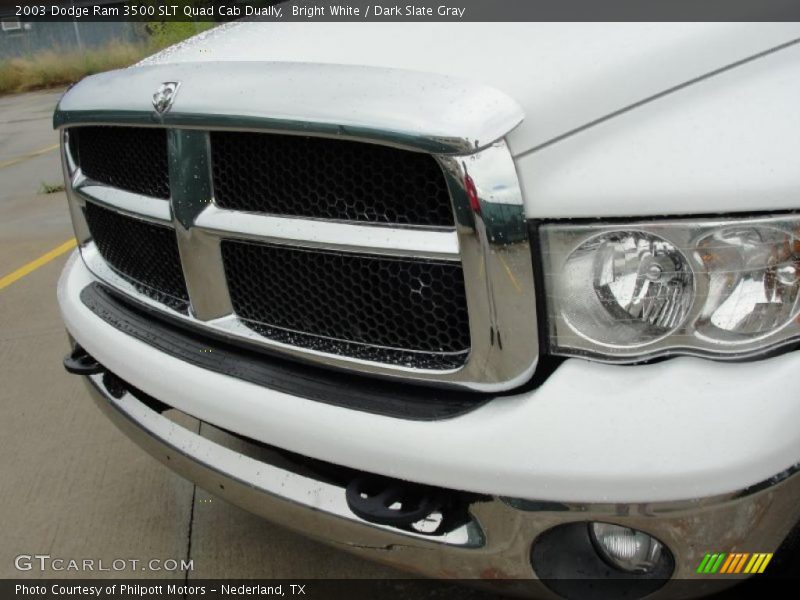 Bright White / Dark Slate Gray 2003 Dodge Ram 3500 SLT Quad Cab Dually