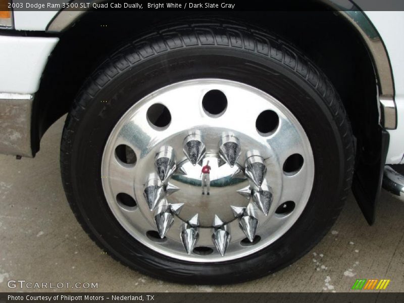 Bright White / Dark Slate Gray 2003 Dodge Ram 3500 SLT Quad Cab Dually