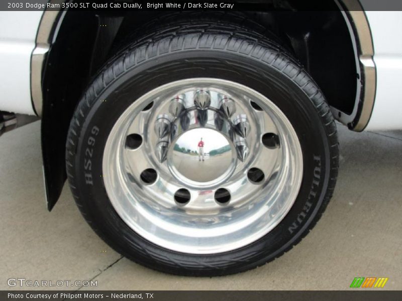 Bright White / Dark Slate Gray 2003 Dodge Ram 3500 SLT Quad Cab Dually