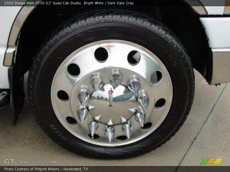 Bright White / Dark Slate Gray 2003 Dodge Ram 3500 SLT Quad Cab Dually