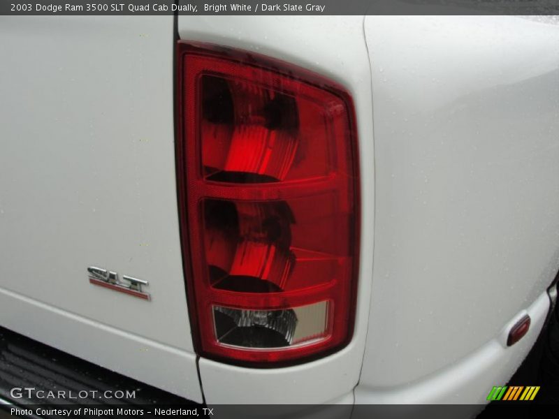 Bright White / Dark Slate Gray 2003 Dodge Ram 3500 SLT Quad Cab Dually