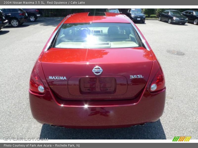 Red Opulence / Cafe Latte 2004 Nissan Maxima 3.5 SL