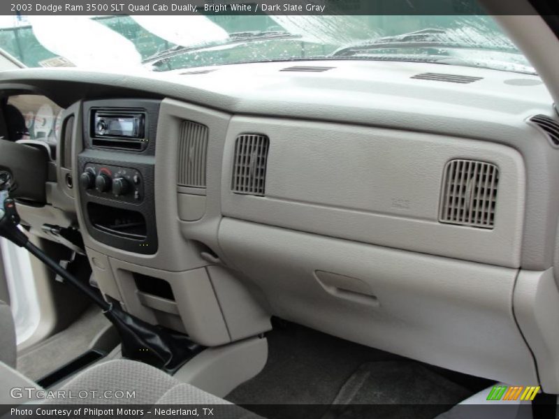 Bright White / Dark Slate Gray 2003 Dodge Ram 3500 SLT Quad Cab Dually