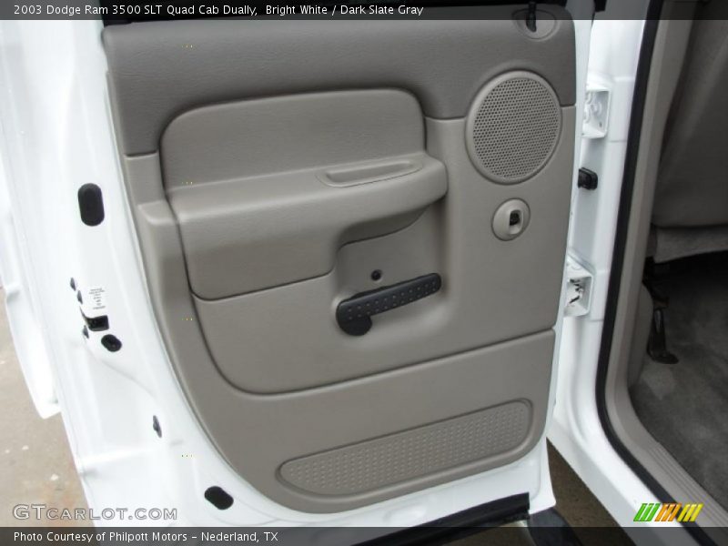 Bright White / Dark Slate Gray 2003 Dodge Ram 3500 SLT Quad Cab Dually