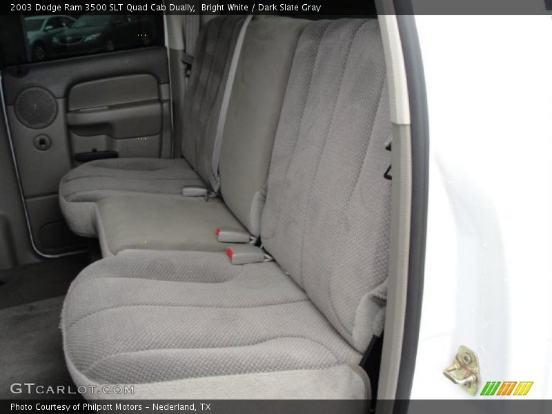 Bright White / Dark Slate Gray 2003 Dodge Ram 3500 SLT Quad Cab Dually