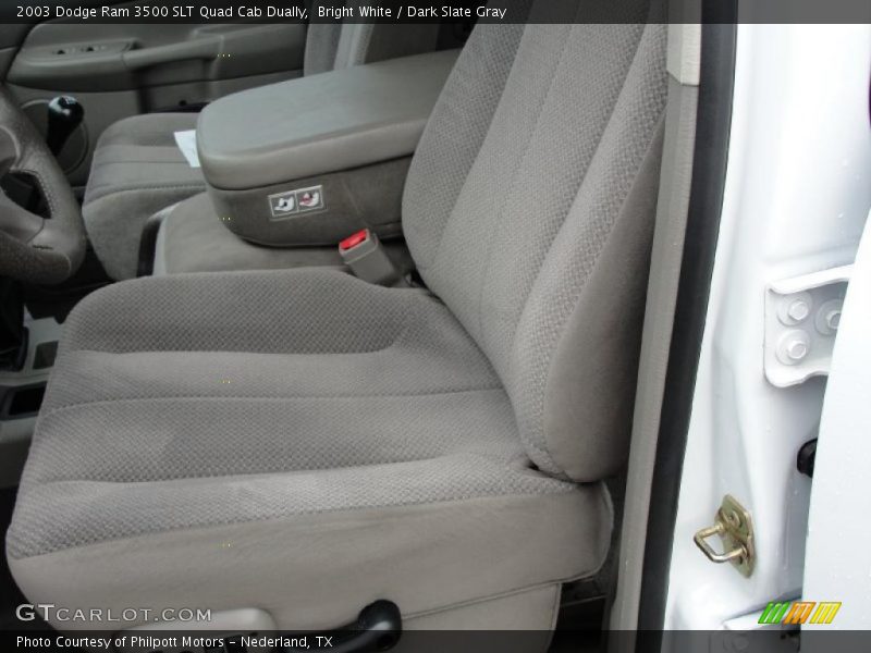 Bright White / Dark Slate Gray 2003 Dodge Ram 3500 SLT Quad Cab Dually