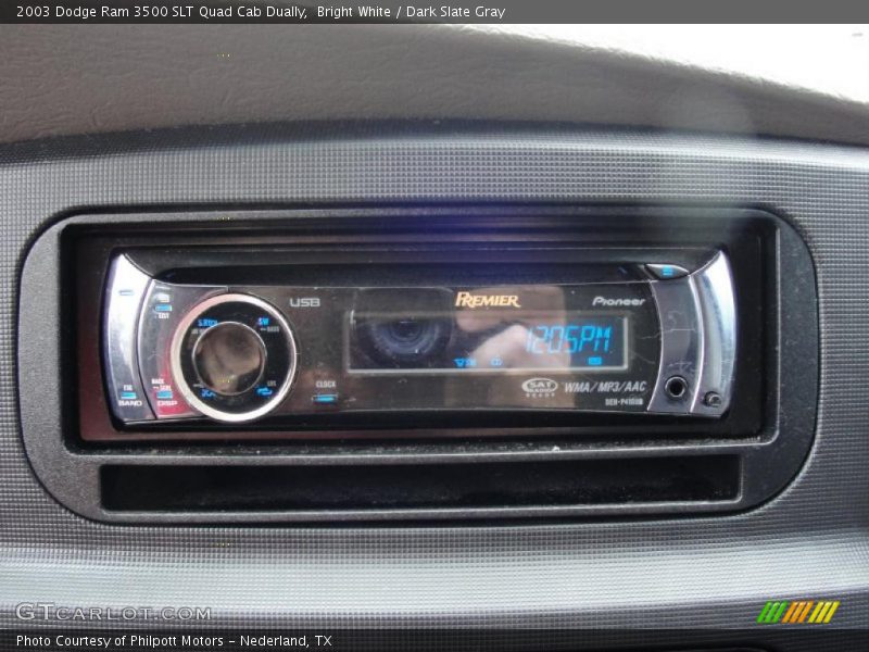 Bright White / Dark Slate Gray 2003 Dodge Ram 3500 SLT Quad Cab Dually