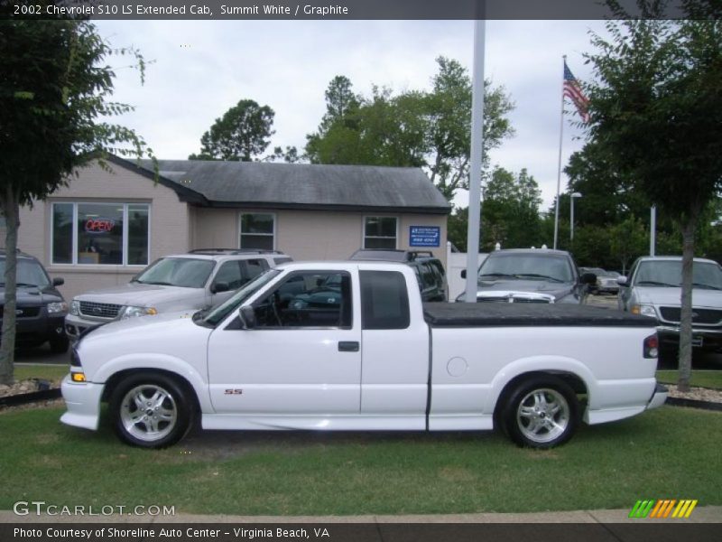 Summit White / Graphite 2002 Chevrolet S10 LS Extended Cab