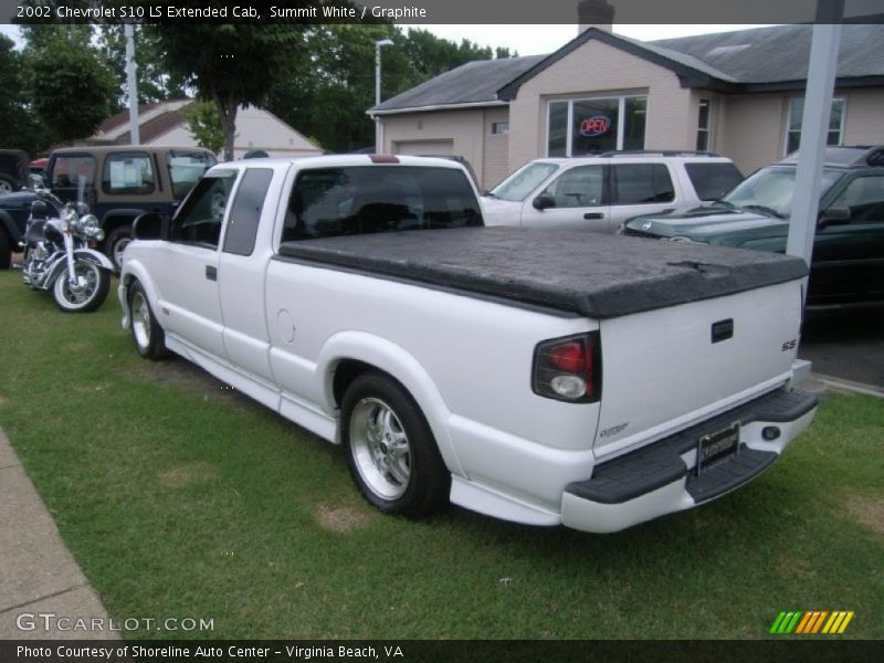 Summit White / Graphite 2002 Chevrolet S10 LS Extended Cab