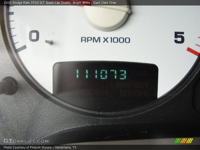 Bright White / Dark Slate Gray 2003 Dodge Ram 3500 SLT Quad Cab Dually