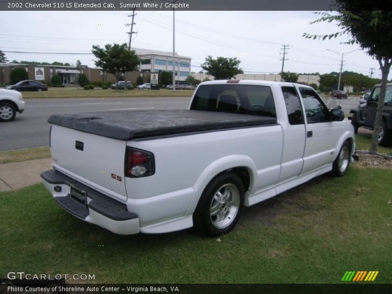 Summit White / Graphite 2002 Chevrolet S10 LS Extended Cab
