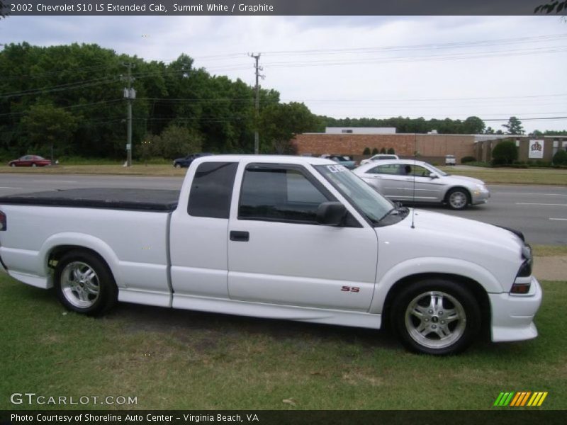 Summit White / Graphite 2002 Chevrolet S10 LS Extended Cab