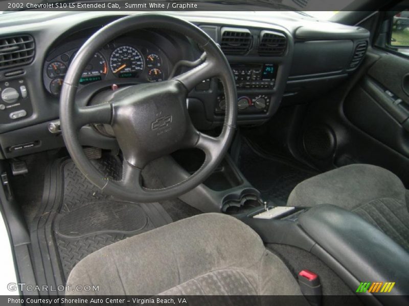 Summit White / Graphite 2002 Chevrolet S10 LS Extended Cab