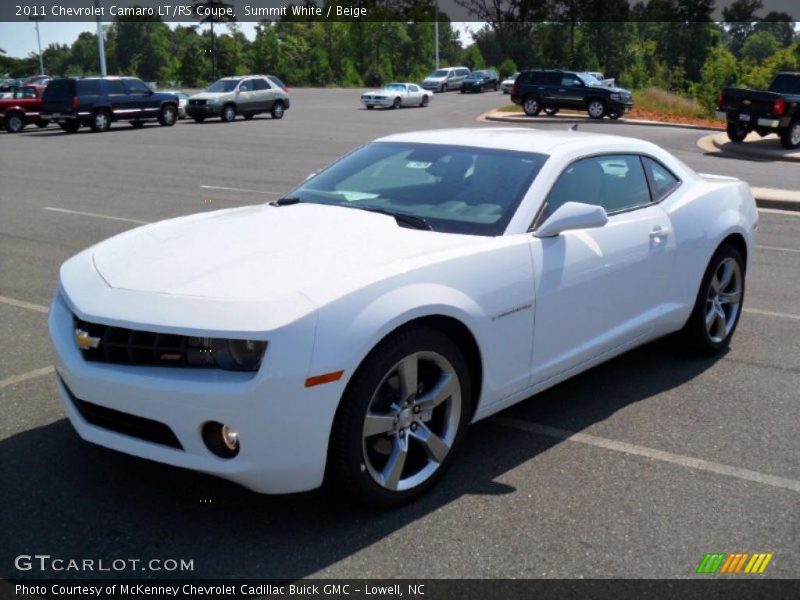 Summit White / Beige 2011 Chevrolet Camaro LT/RS Coupe