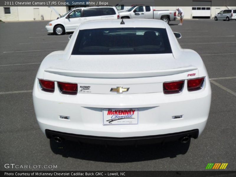 Summit White / Beige 2011 Chevrolet Camaro LT/RS Coupe