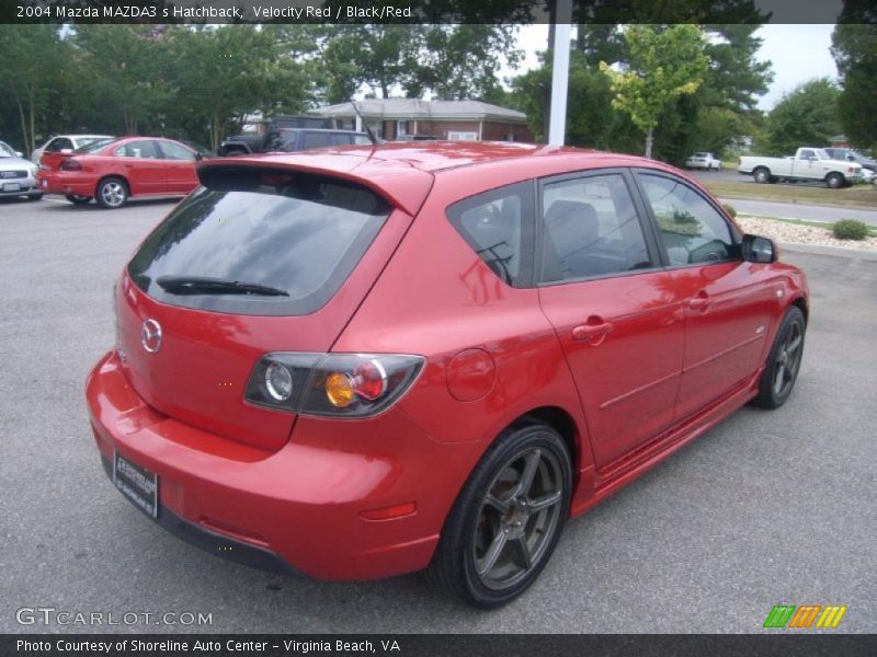 Velocity Red / Black/Red 2004 Mazda MAZDA3 s Hatchback