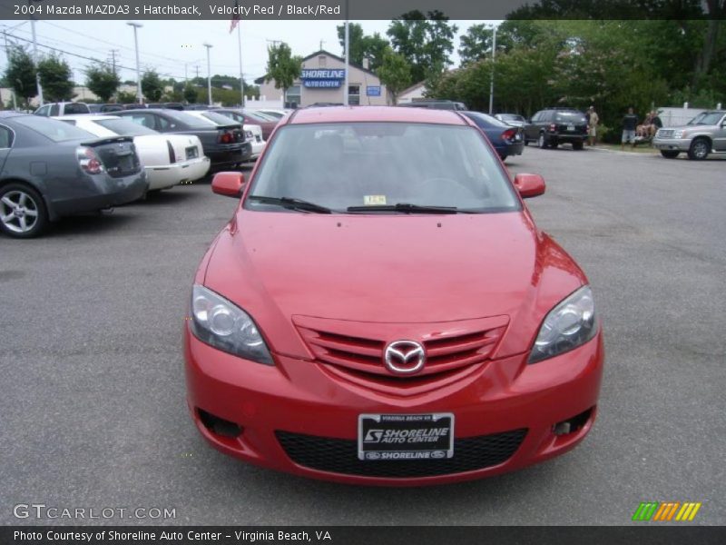 Velocity Red / Black/Red 2004 Mazda MAZDA3 s Hatchback