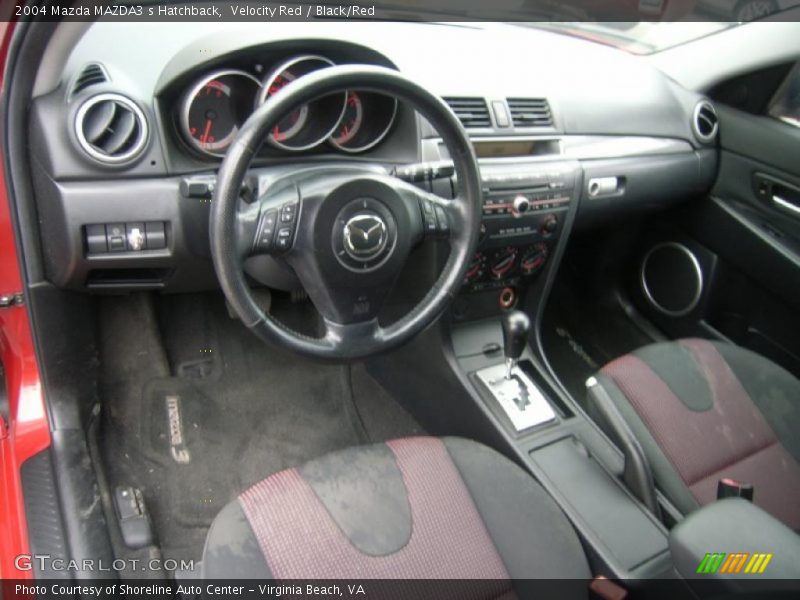 Velocity Red / Black/Red 2004 Mazda MAZDA3 s Hatchback
