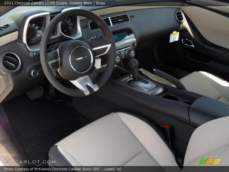 Summit White / Beige 2011 Chevrolet Camaro LT/RS Coupe