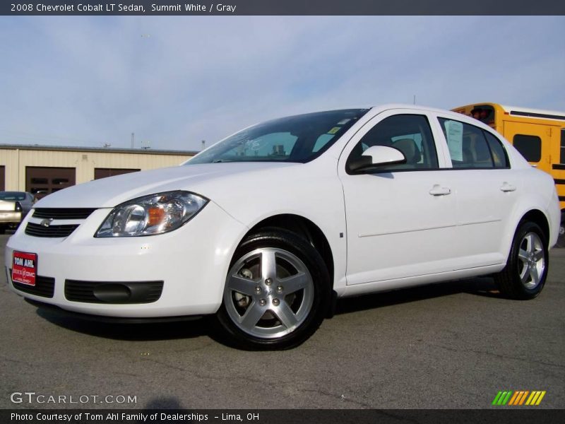 Summit White / Gray 2008 Chevrolet Cobalt LT Sedan