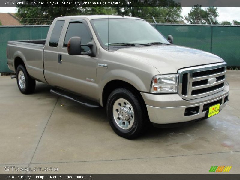 Arizona Beige Metallic / Tan 2006 Ford F250 Super Duty XLT SuperCab