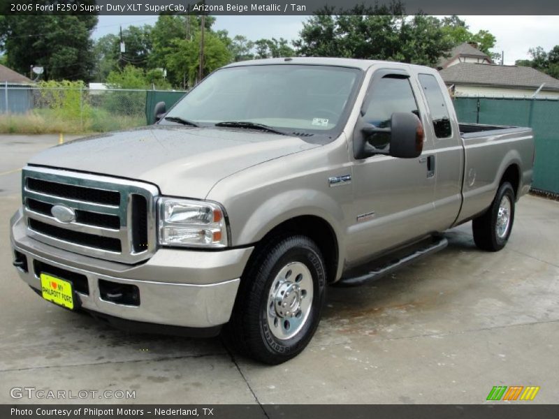 Arizona Beige Metallic / Tan 2006 Ford F250 Super Duty XLT SuperCab
