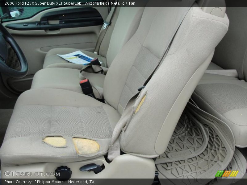 Arizona Beige Metallic / Tan 2006 Ford F250 Super Duty XLT SuperCab