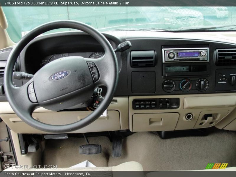 Arizona Beige Metallic / Tan 2006 Ford F250 Super Duty XLT SuperCab