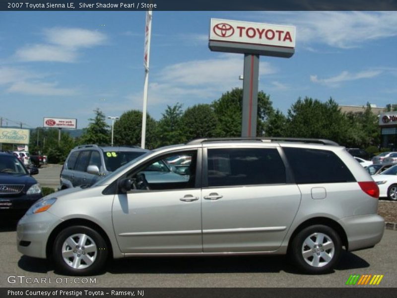 Silver Shadow Pearl / Stone 2007 Toyota Sienna LE