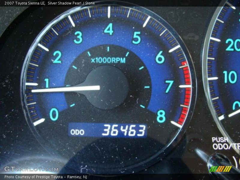 Silver Shadow Pearl / Stone 2007 Toyota Sienna LE