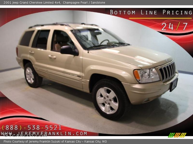 Champagne Pearl / Sandstone 2001 Jeep Grand Cherokee Limited 4x4