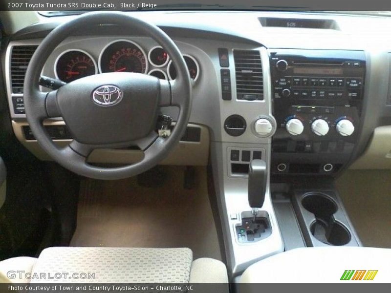 Black / Beige 2007 Toyota Tundra SR5 Double Cab