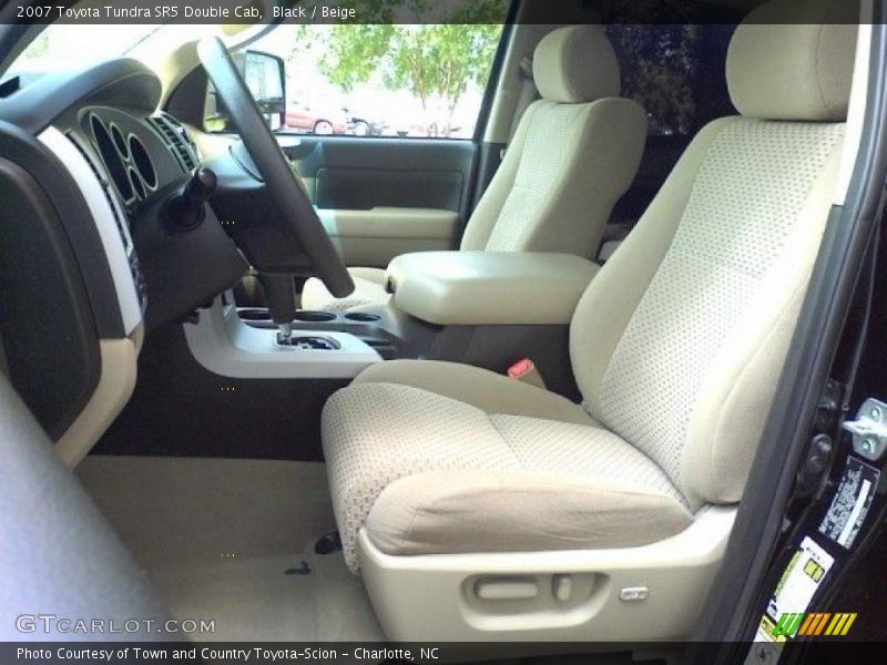 Black / Beige 2007 Toyota Tundra SR5 Double Cab