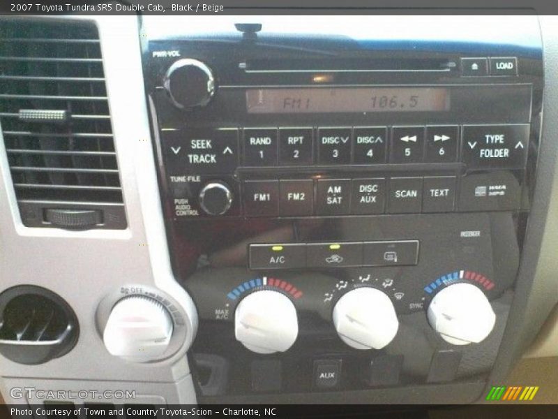 Black / Beige 2007 Toyota Tundra SR5 Double Cab