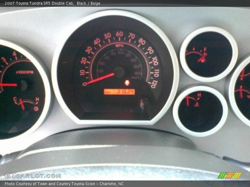 Black / Beige 2007 Toyota Tundra SR5 Double Cab