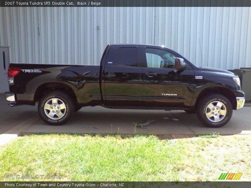 Black / Beige 2007 Toyota Tundra SR5 Double Cab