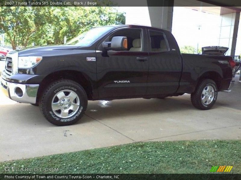 Black / Beige 2007 Toyota Tundra SR5 Double Cab