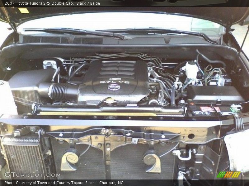 Black / Beige 2007 Toyota Tundra SR5 Double Cab