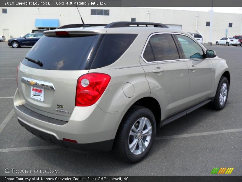 Gold Mist Metallic / Jet Black 2010 Chevrolet Equinox LT