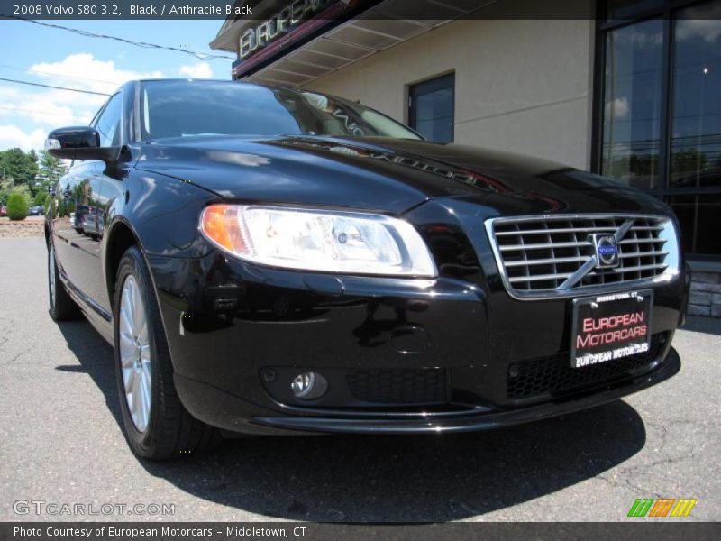 Black / Anthracite Black 2008 Volvo S80 3.2
