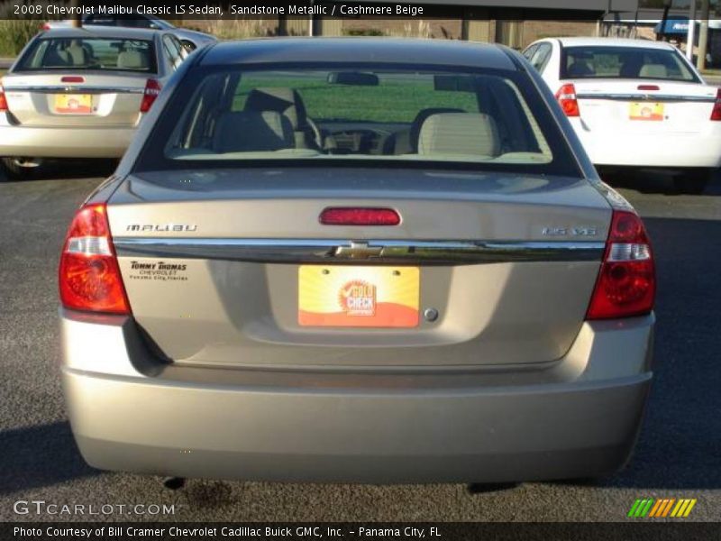 Sandstone Metallic / Cashmere Beige 2008 Chevrolet Malibu Classic LS Sedan