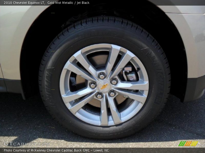 Gold Mist Metallic / Jet Black 2010 Chevrolet Equinox LT
